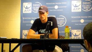 John Isner, post match press conference 08/23/2012