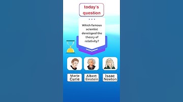 Which famous scientist developed the theory of relativity? 🤔 #quiz #questionanswer #english