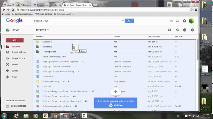 Drag and drop files directly into folders in Google Drive
