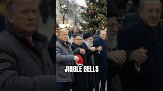 Trump Putin  Zelensky Play Jingle Bells  Street  Brings World Leaders Together