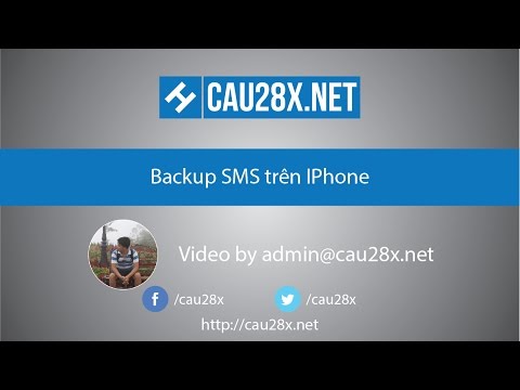 Backup SMS trên IPhone