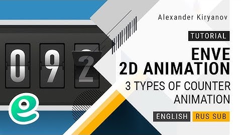 Enve. 2d animation. 3 types of counter animation