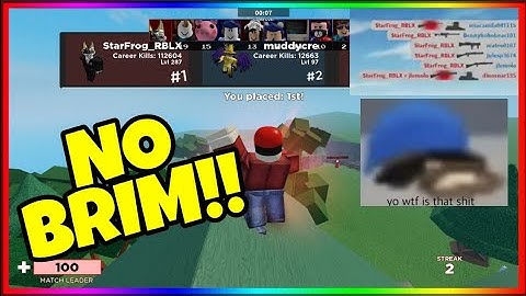 DELINQUENT WITH NO BRIM!! | Destroying Lobbies With Rare Skin | ROBLOX ARSENAL