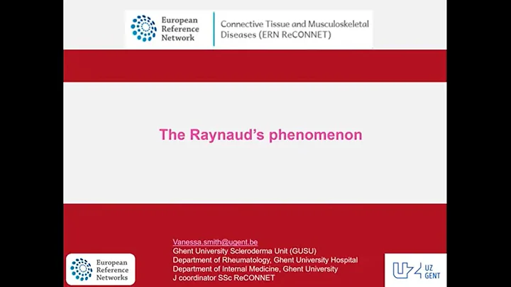 Vanessa Smith, The Raynaud's phenomenon