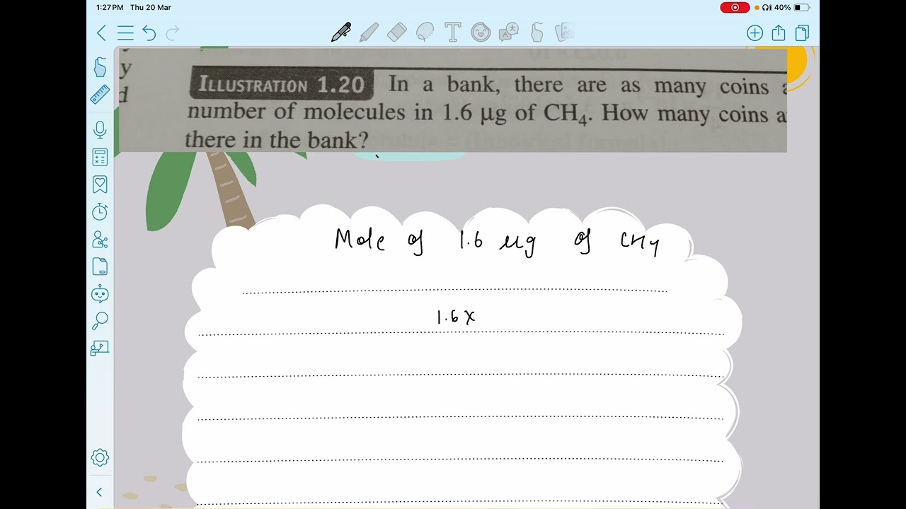 In a bank, there are as many coins as number of molecule present in 1.6 µg of￼CH4. howmany￼coinsbank