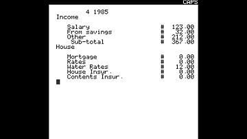 Oric Atmos - Home Finance Analysis (1984) David Nowotnik