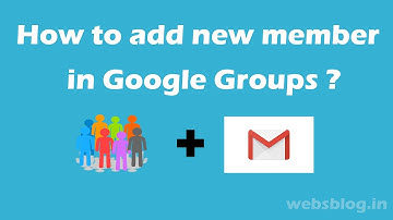 How to add new member in google groups