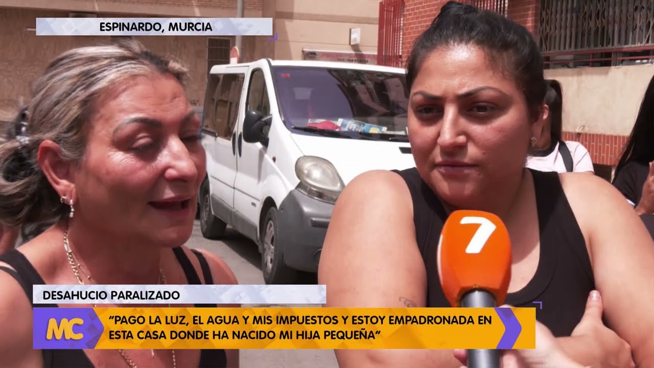 PARALIZAN UN DESAHUCIO EN ESPINARDO DE UNA FAMILIA DE OKUPAS CON NIÑOS MENORES