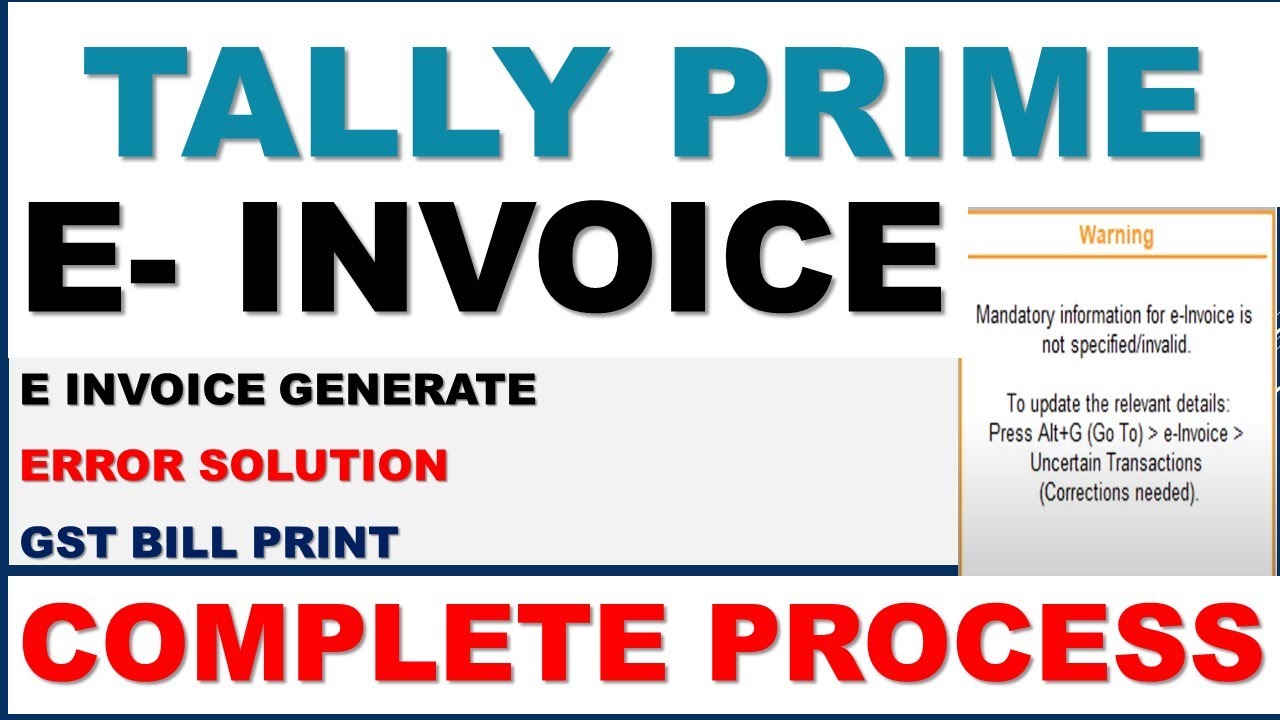 How to Generate E Invoice in Tally Prime |TALLY PRIME E invoice | E INVOICE GENERATE |