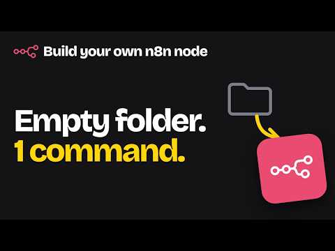 Create Your First n8n Custom Node in One Command (Part 2)