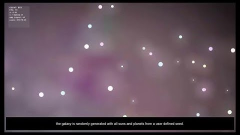 Procedural Generation - Top Down Space Game - galaxy test 1