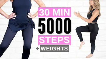 30 Minute 5000 STEPS Indoor Walking Workout For Women Over 50!