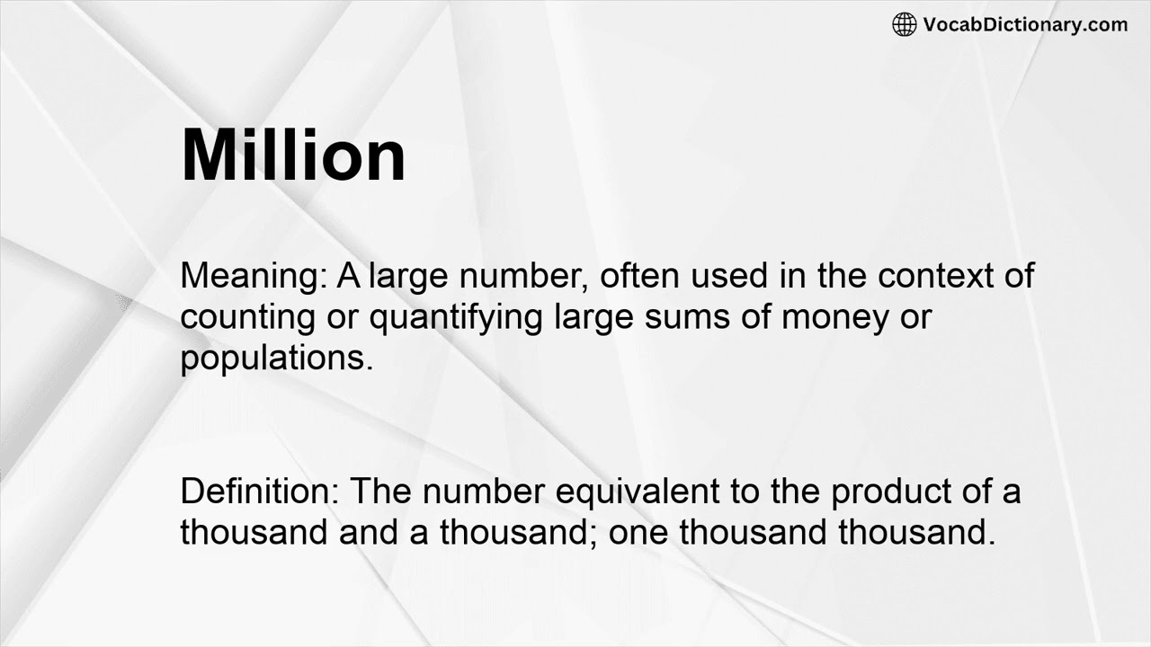 Million Meaning
