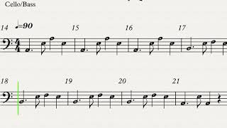 Moonlight Tango cello bass 14 to 21