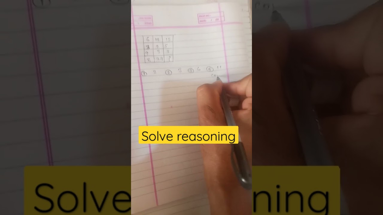 Solve reasoning 