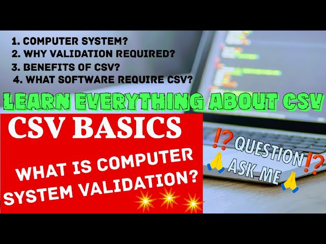 What You Should Know About CSV in Pharma