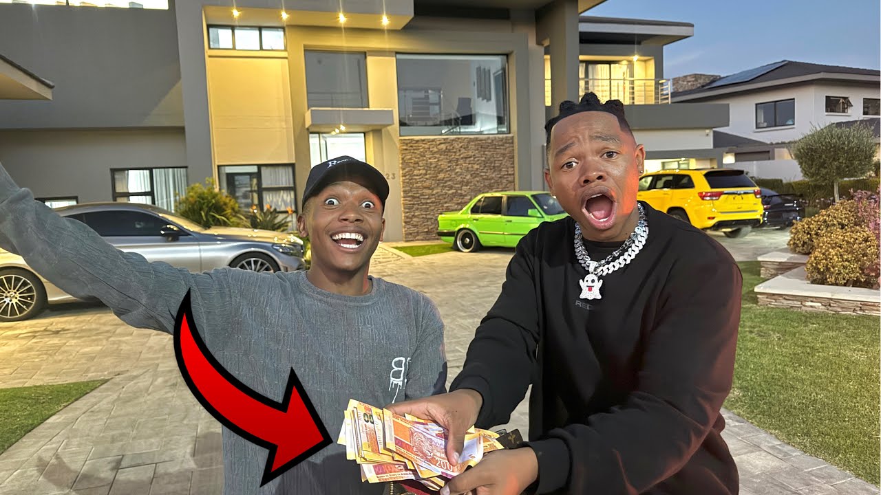 Young MILLIONAIRE GIVES ME R100 000