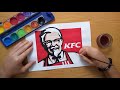 How to draw the KFC logo