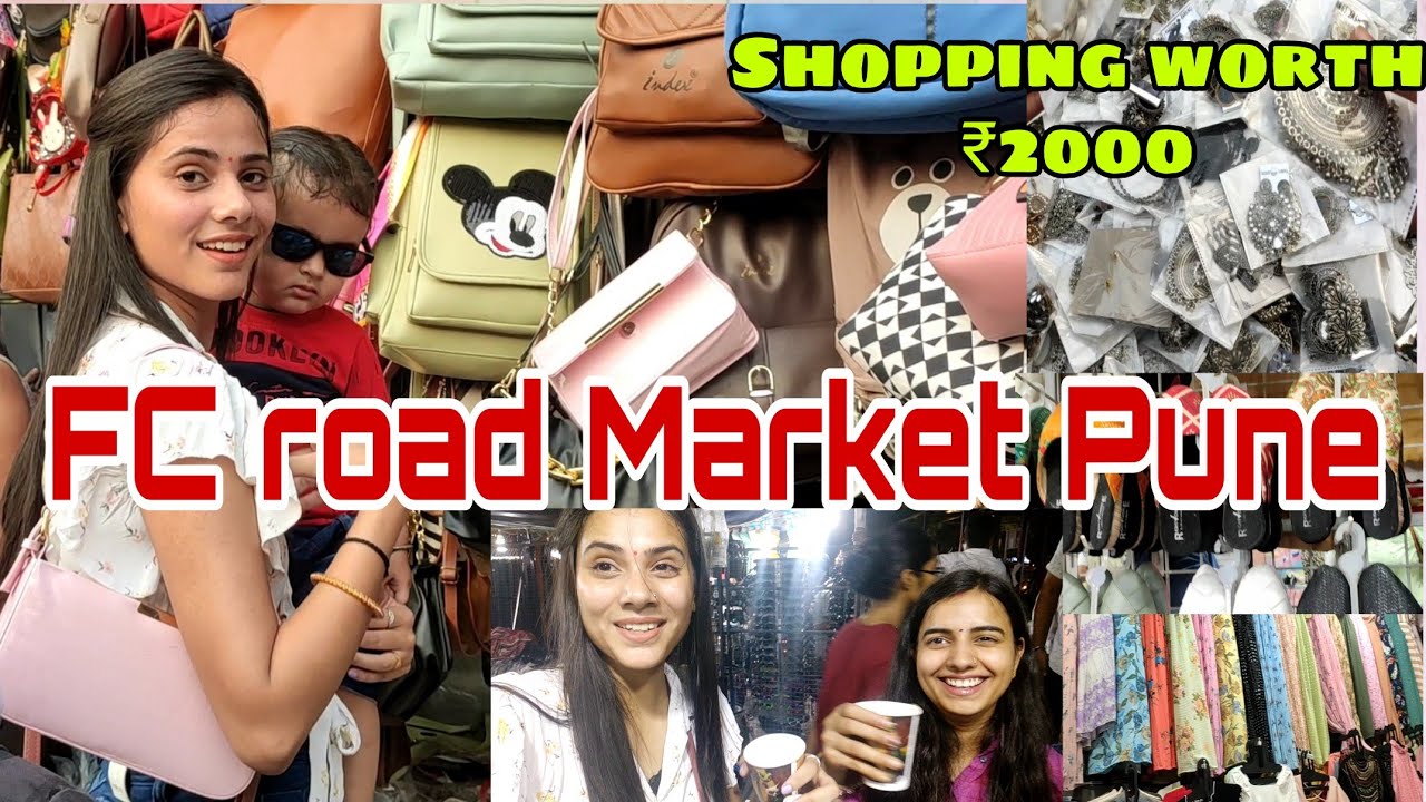 FC road market Pune Cheapest market in Pune Spend 2000₹ Shopping