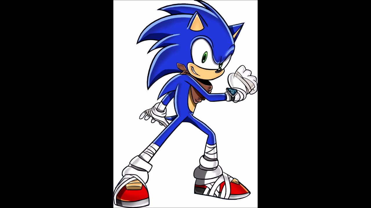 Here's Sonic the Hedgehog from Sonic Boom: Sonic Synergy with the v...