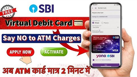 SBI Virtual Debit Card Explained | Now no charges for ATM Card | Issue SBI ATM instantly