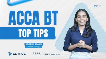 Tips to crack BT I Business and technology I ACCA I Gayatri Anand I Elance
