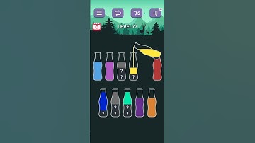 Can you Solve ? Very Hard-Water Sort Puzzle Lvl-77 #puzzlesolving#shorts