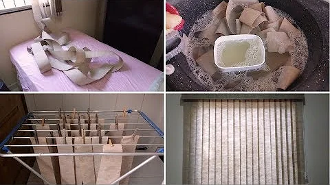 Como limpar persianas de tecido?