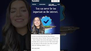 Tumblr trolls Twitter with 2 for $7.99 blue checkmarks