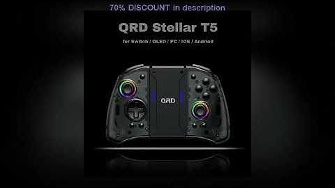 A must-have product! Original QRD Stellar T5 Light Wireless Joy-pad with RGB Lights for Switch/Lit