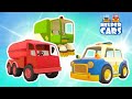 Funny toy cars. A collection of educational cartoons for kids. Helper cars for children.