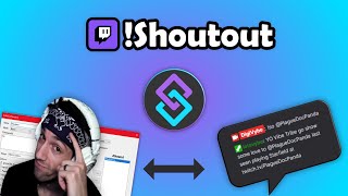 How to Setup Twitch Shout Out Commands Using Streamer Bot [v0.2.3]
