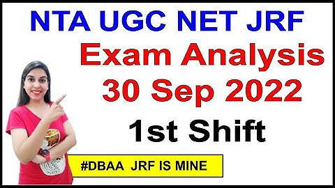 NET JRF | 30 Sep 1st Shift Exam Analysis | By Navdeep Kaur