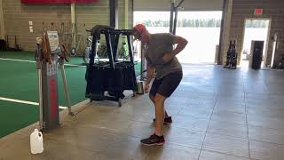 One arm explosive cable row
