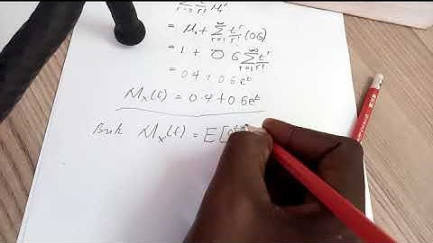 Moment Generating Functions for the Discrete Random Variables(3)