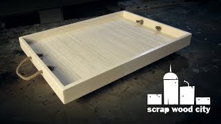 I made this modern serving tray out of spruce. On this build I used the table saw as my main tool. For more information about this 