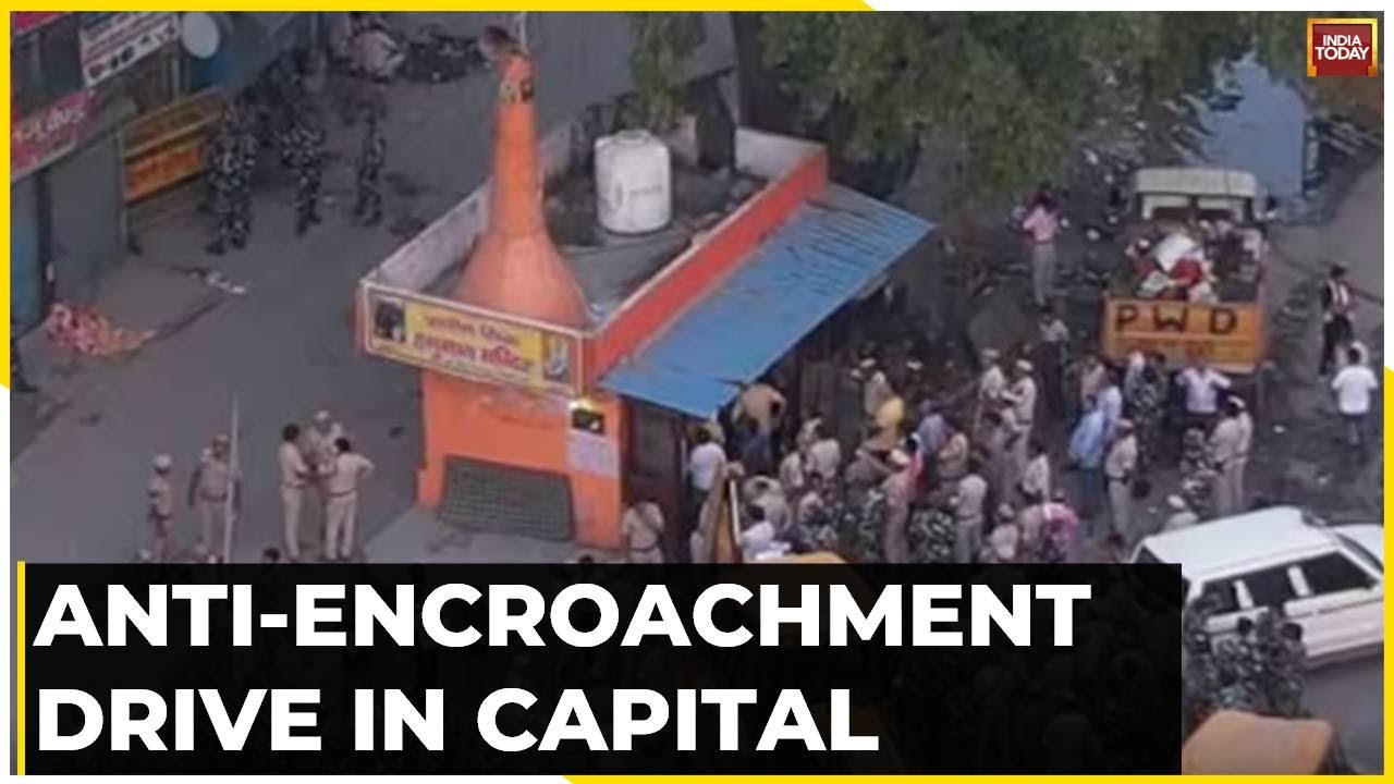 Delhi: Temple, Mazar Razed In Demolition Drive In Bhajanpura Amid Tight Security