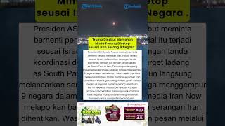 Trump Disebut Memohon Minta Perang Disetop Seusai Iran Serang 9 Negara