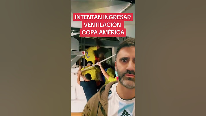 INTENTAN INGRESAR POR LA VENTILACIÓN AL PARTIDO FINAL COPA AMÉRICA ARGENTINA VS COLOMBIA