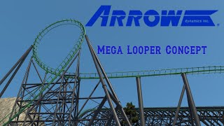 Arrow Dynamics Terrain Mega Looper Concept | NoLimits2