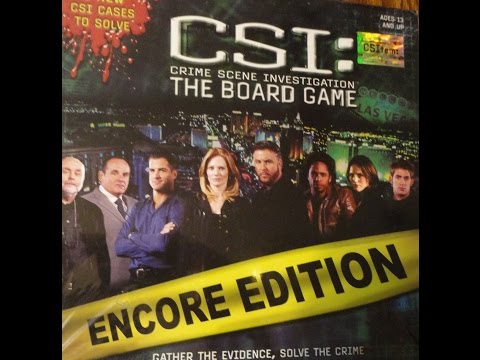 What's Inside - CSI: Crime Scene Investigation Encore Edition (Specialty Board Games, Inc.)