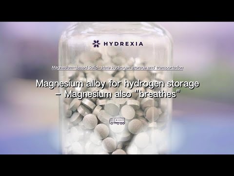 Magnesium alloy for hydrogen storage - Magnesium also “breathes” - video from Hydrexia