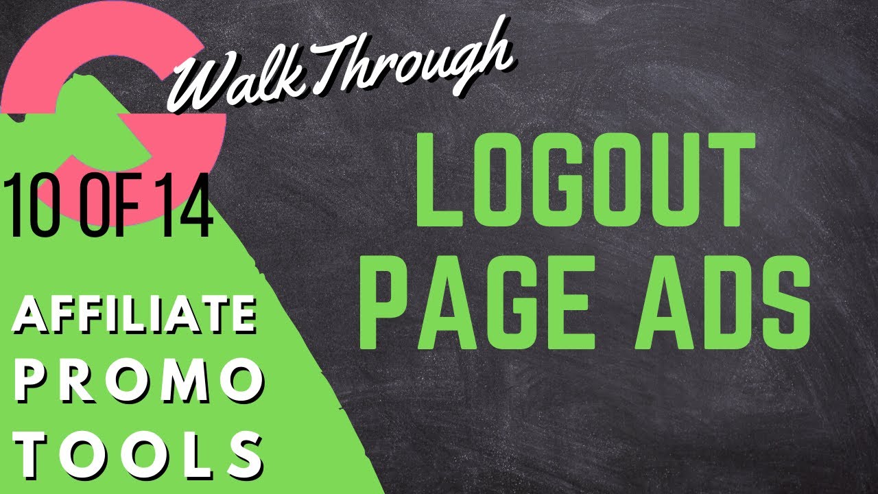 [GrooveFunnels WalkThrough] Affiliate Tools 10 Logout Page Ads YouTube