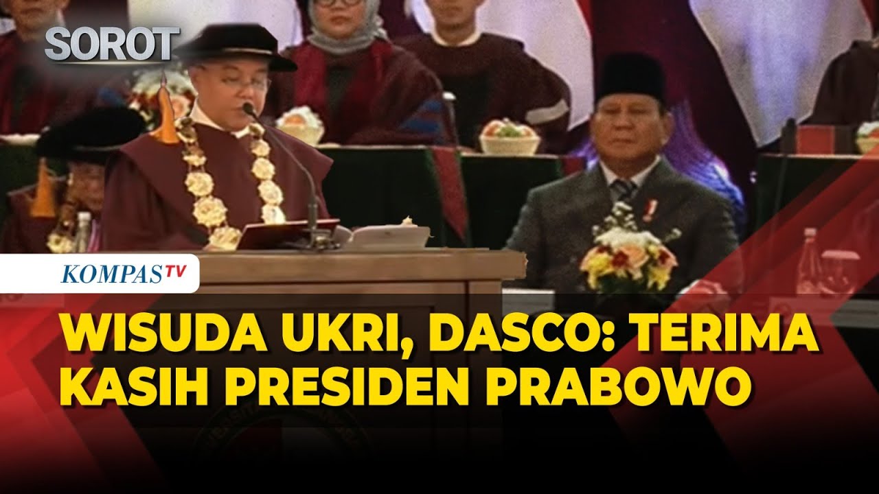 [FULL] Wisuda Universitas Kebangsaan, Sufmi Dasco Terima Kasih ke Prabowo
