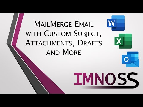 Mail Merge to Email with Custom Subject, Attachments, Save to Drafts and more - No Plugin!