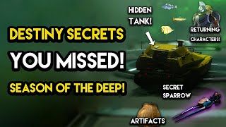 Destiny 2 - NEW SECRETS YOU MISSED! Red War, Mystery Sparrow, Hidden Characters and MORE!