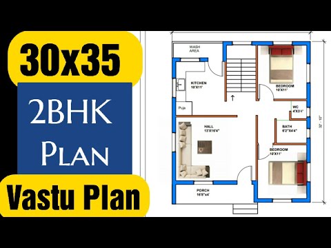 North Facing 2Bhk 900 Sqft House Plan Bughet Is 11 Lakh | Vastu Plan  #Houseplan - Youtube