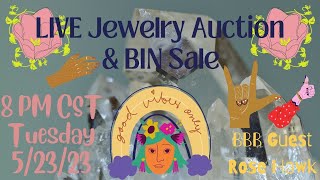 LIVE Jewelry Auction &amp; BIN Sale 8 PM CST Tues. 5/23!
