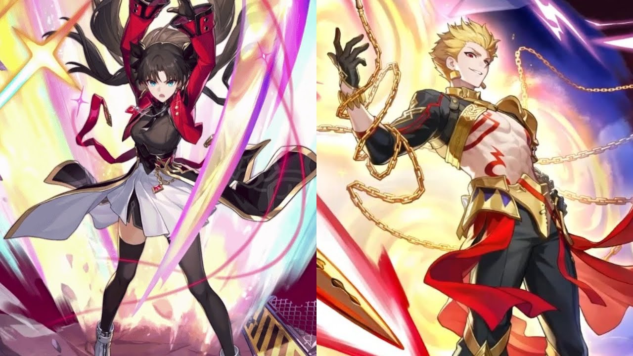 Tampilan gameplay Gilgamesh dan Rin Tohsaka di Honkai Star Rail - cuplikan video reveal
