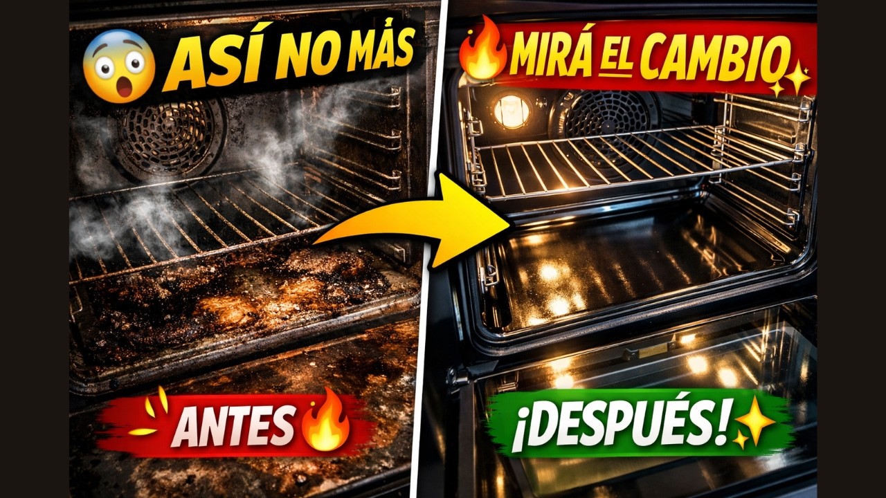 Día 7 SEMANA DE LA LIMPIEZA EXTREMA 👀🔥 horno imposible… mirá este antes y después impactante 😱✨